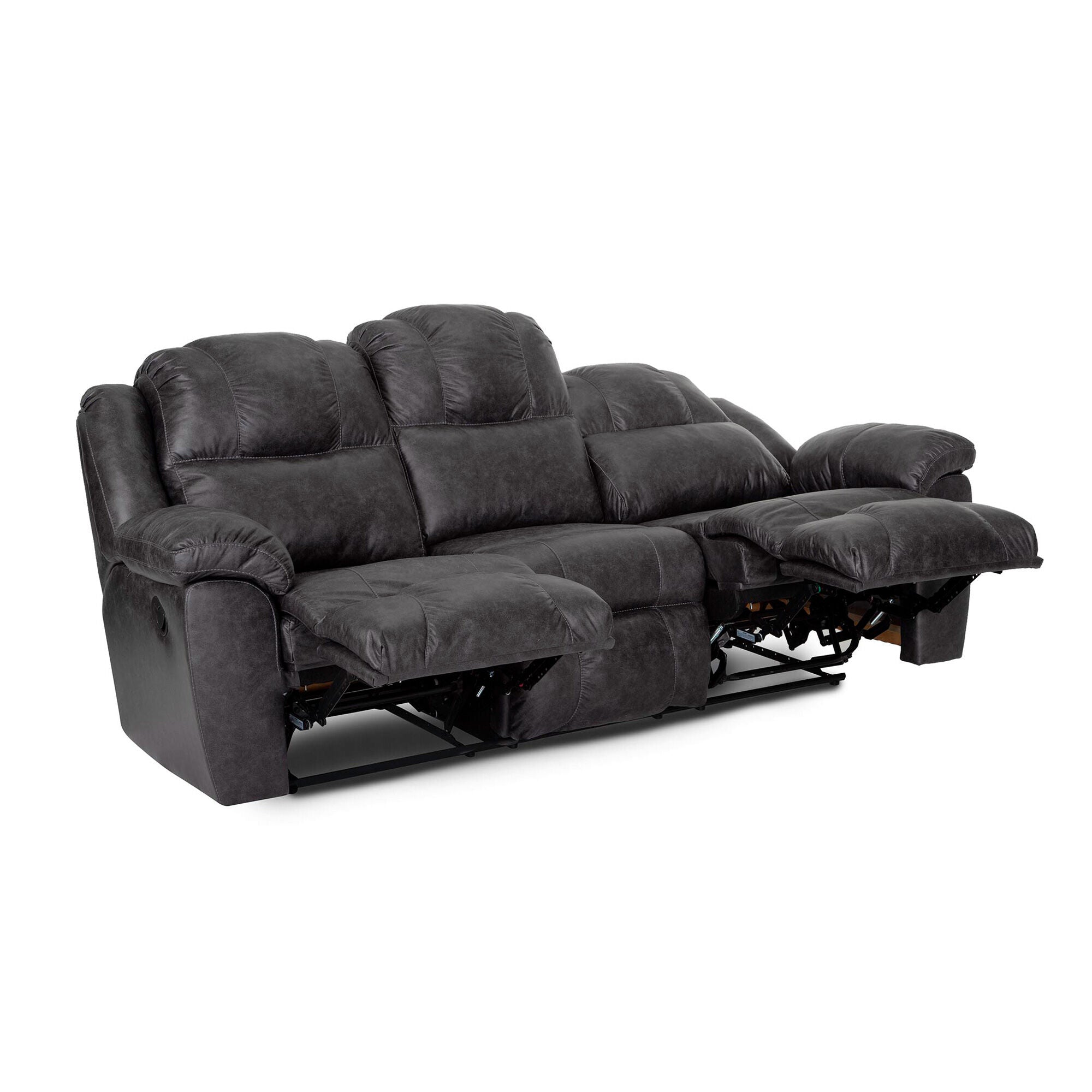 Rufford Reclining Sofa - Modern Comfortable Leather Recliner Couch for Living Room | Perfect for Home Theater, Family Lounge & Relaxation