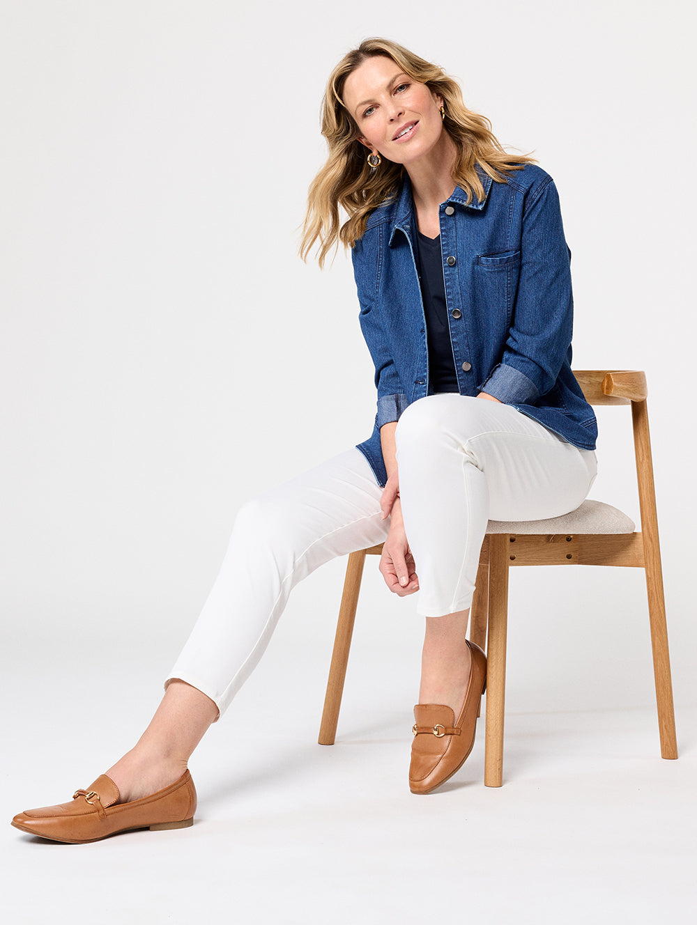 Taren Slim Leg Short Length Pants for Women - Comfortable & Stylish Casual Wear for Work, Travel & Everyday Outfits