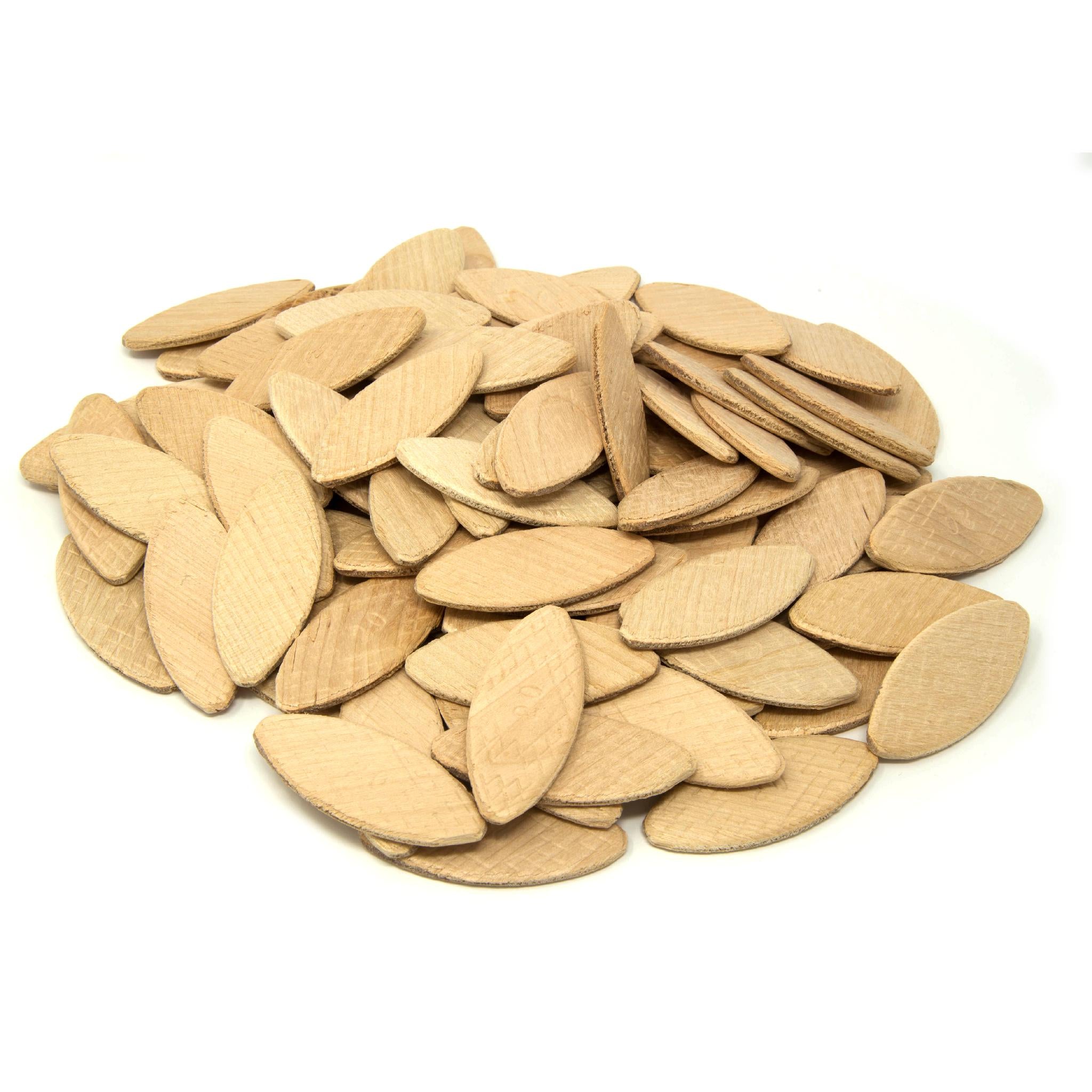 WEN JN122B #20 Birch Wood Biscuits for Woodworking - 100 Pack - Perfect for Joinery, Cabinet Making & Furniture Repair