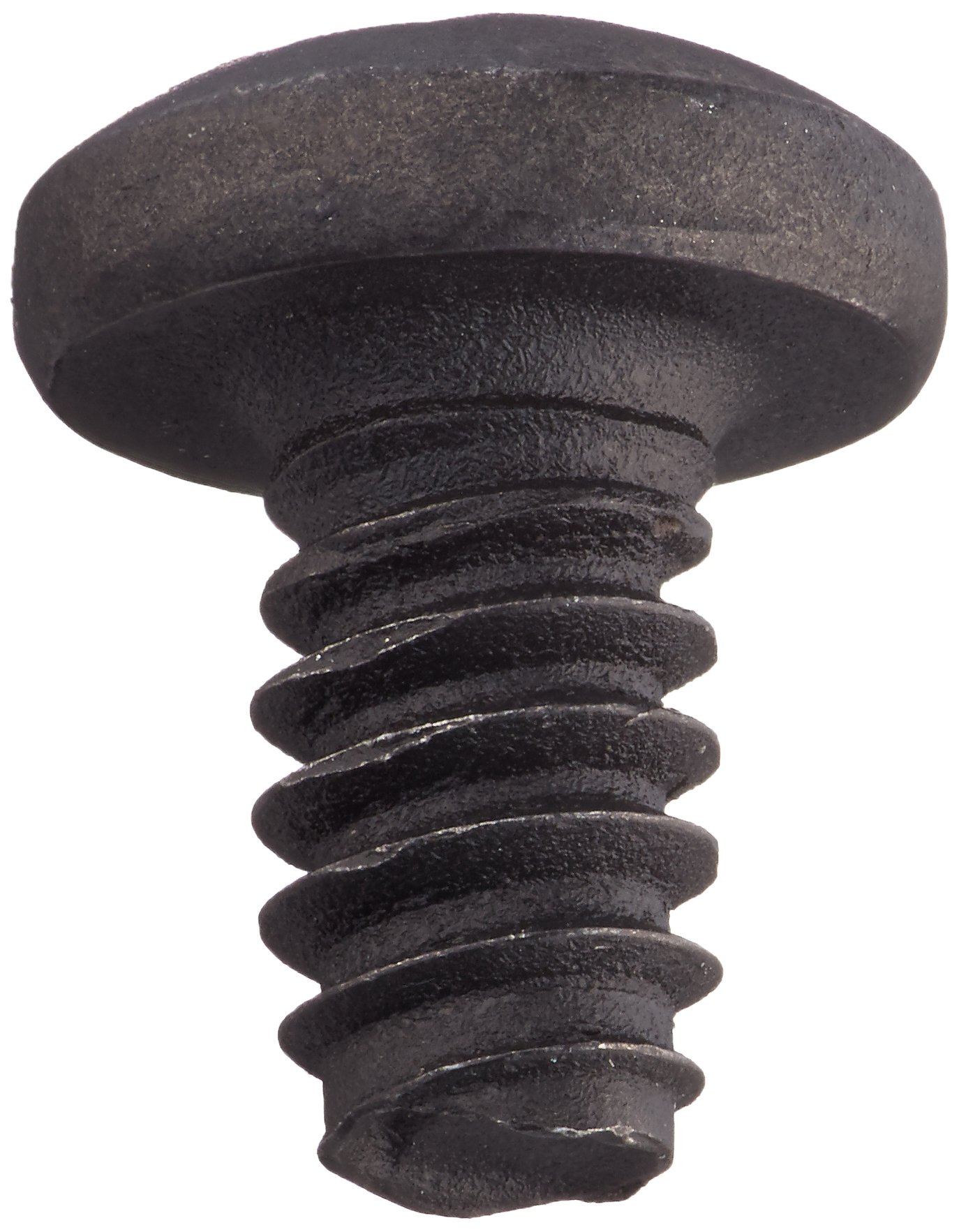 Small Parts 0604RPPB Black Oxide Steel Thread Rolling Screws, Pan Head Phillips Drive, #6-32 Thread, 1/4