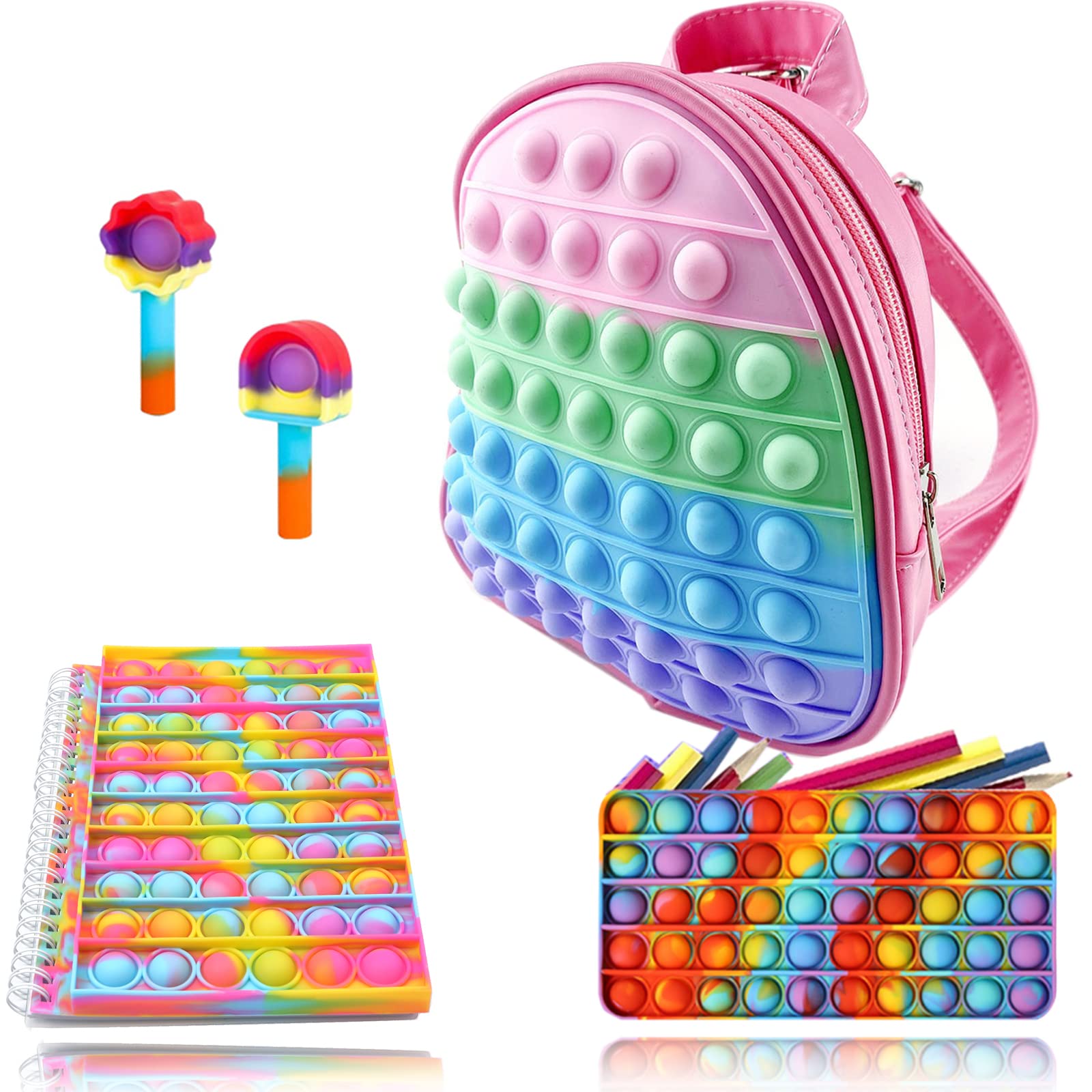 **Pop It Backpack for Kids - Waterproof School Book Bag for Boys & Girls - Easter Basket Stuffers & Sensory Fidget Toy - Perfect for School, Travel & Daily Use**