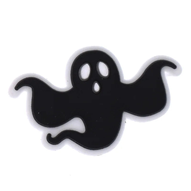 1pc Black Crocs Charms Shoe Accessories - Halloween Decorations, Jeans & Sandals Buckle for Women, Men & Kids | Perfect for DIY Customization & Fashion Statement