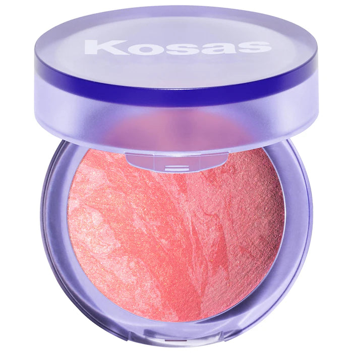 Kosas Blush is Life Baked Talc-Free Illuminating Dimensional Blush - Natural Glow for Cheeks & Face Makeup | Perfect for Daytime, Night Out & Special Occasions