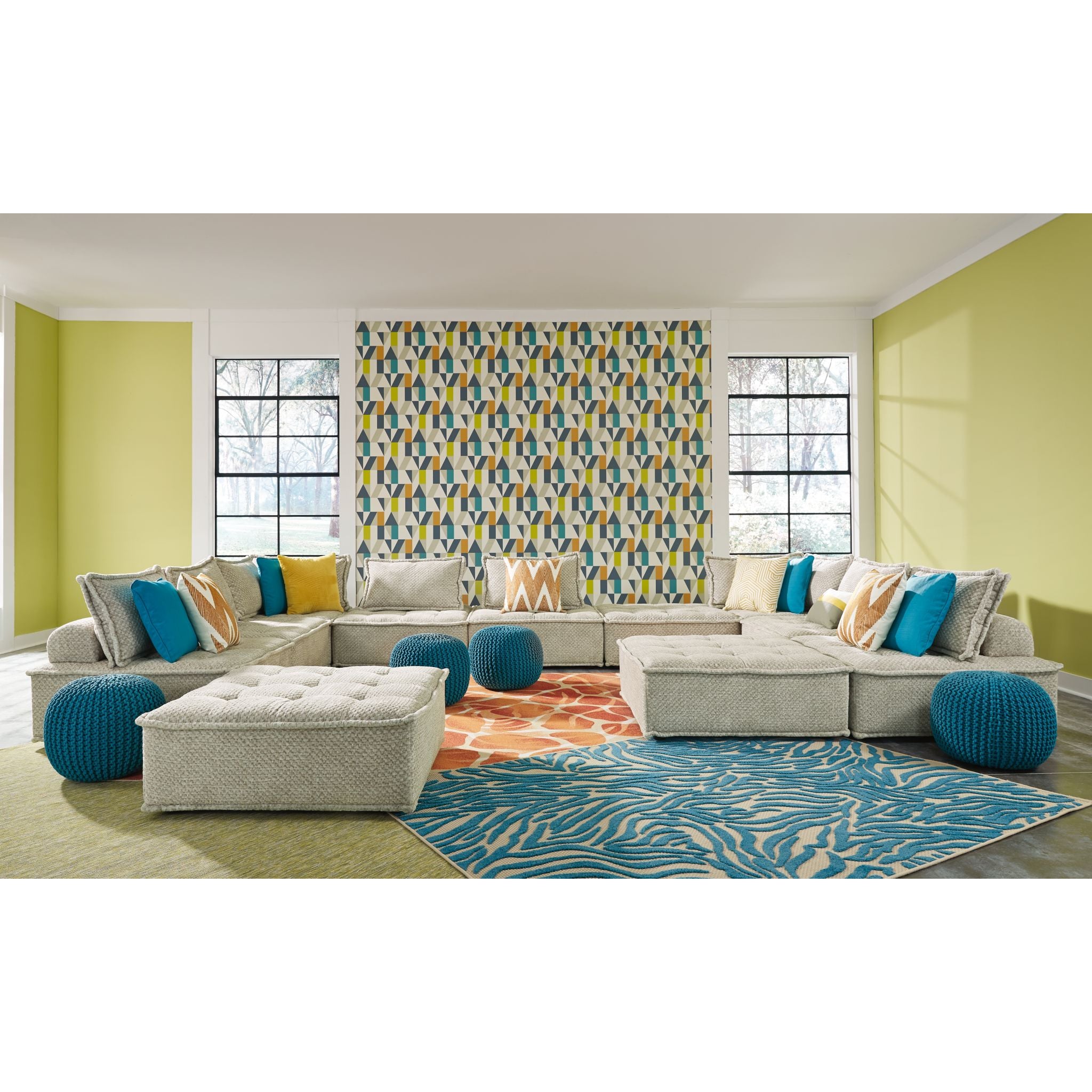 Stylish Bales Modular Accent Chair - Modern Living Room Furniture for Home Office & Lounge - Perfect for Small Spaces & Apartment Decor