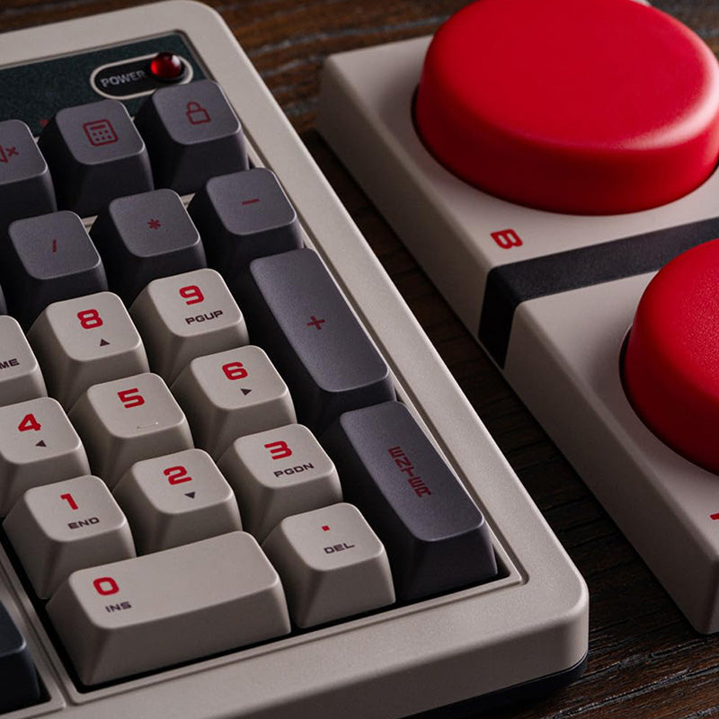 8BitDo Retro 108 Tri-Mode Wireless Mechanical Keyboard - RGB Backlit, Hot-Swappable, Bluetooth/2.4G/USB-C for Gaming, Typing & Office Work