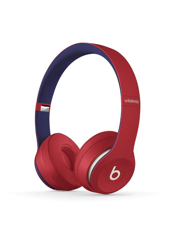 Beats Solo3 Wireless On-Ear Headphones - Club Red (Renewed) | Bluetooth, 40H Battery, Built-in Mic | Perfect for Gym, Travel & Music Lovers