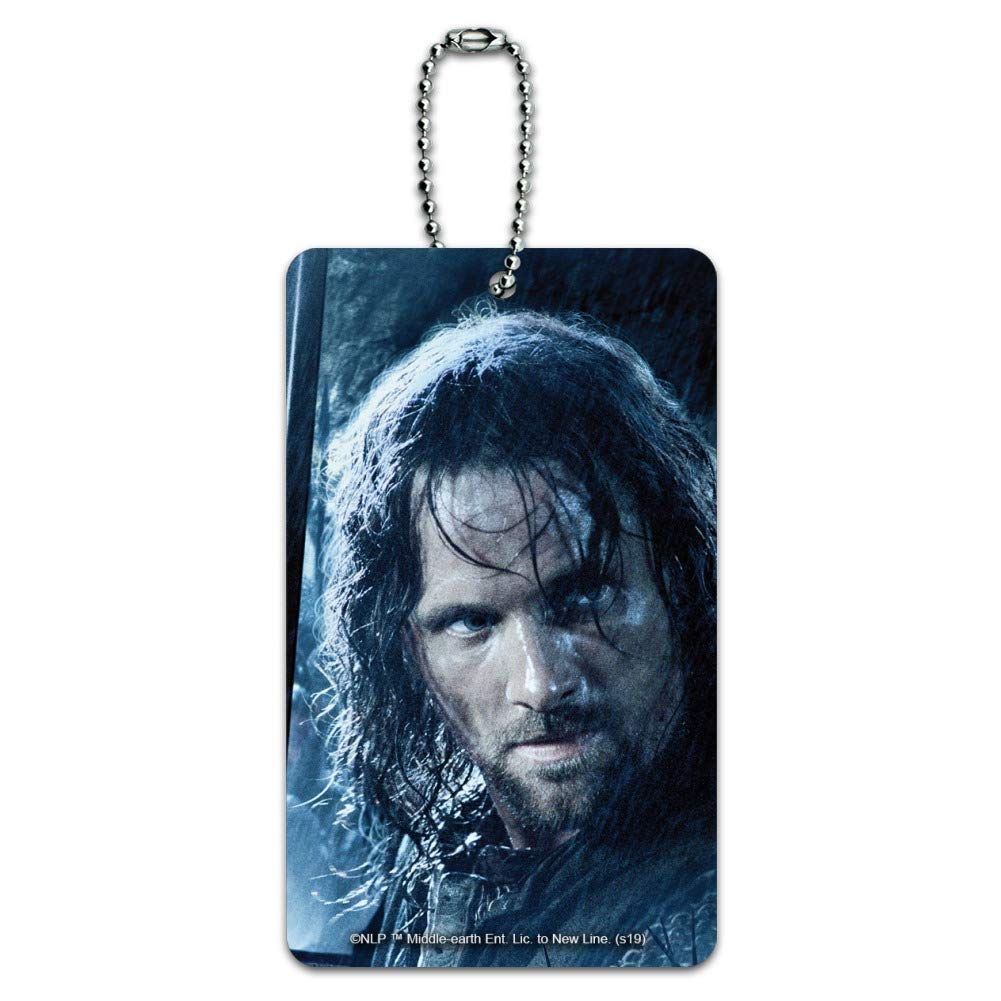 The Lord of The Rings Aragorn Character Luggage Tag - Durable Suitcase ID Card for Travel & Carry-On Bags - Perfect for LOTR Fans, Cosplay & Fantasy Conventions
