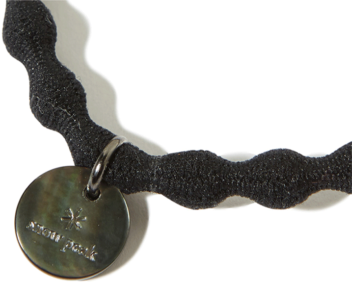 AC 23SW401 Logo Charm Hair Tie - Stylish Hair Accessories for Women & Girls - Perfect for School, Work, Parties & Everyday Use
