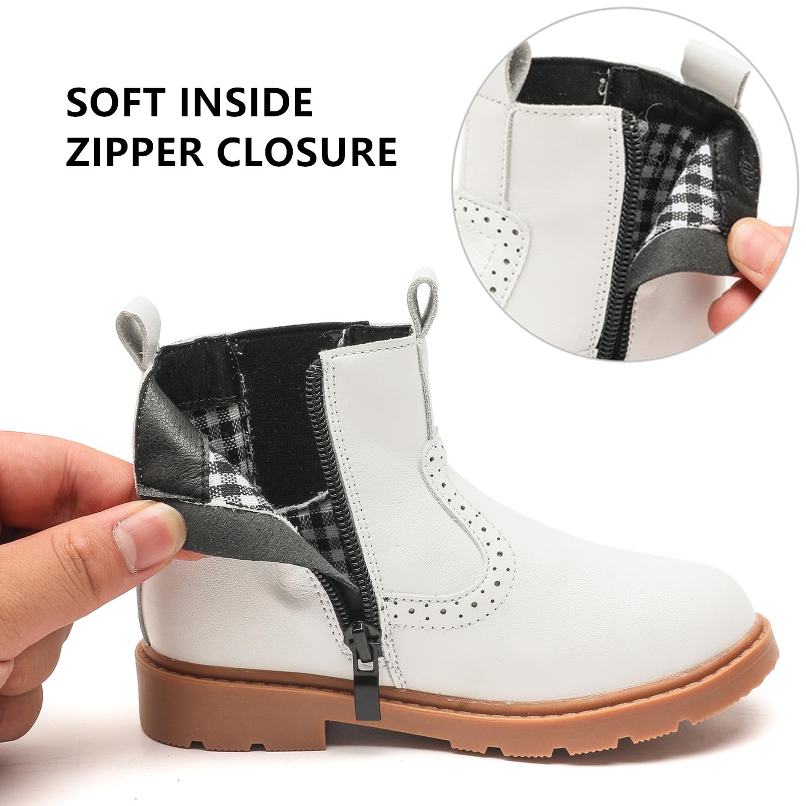 Waterproof Chelsea Ankle Boots for Boys & Girls - Side Zipper Comfort Design (Toddler/Little Kid/Big Kid) - Perfect for Outdoor Play, Rainy Days & School Activities