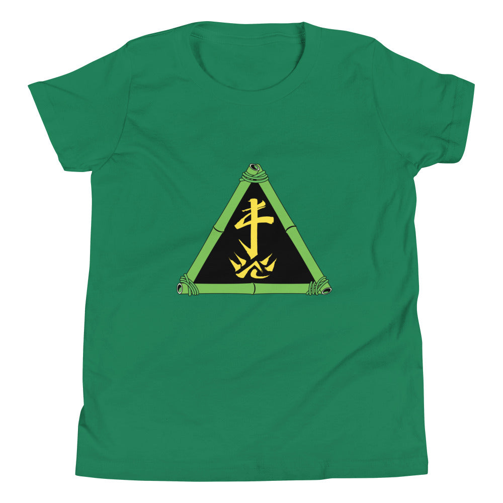 Zoo Jitsu Fighters ZJ Triangle Youth Short Sleeve T-Shirt - Cool Martial Arts Graphic Tee for Kids & Teens - Perfect for Training, School & Casual Wear