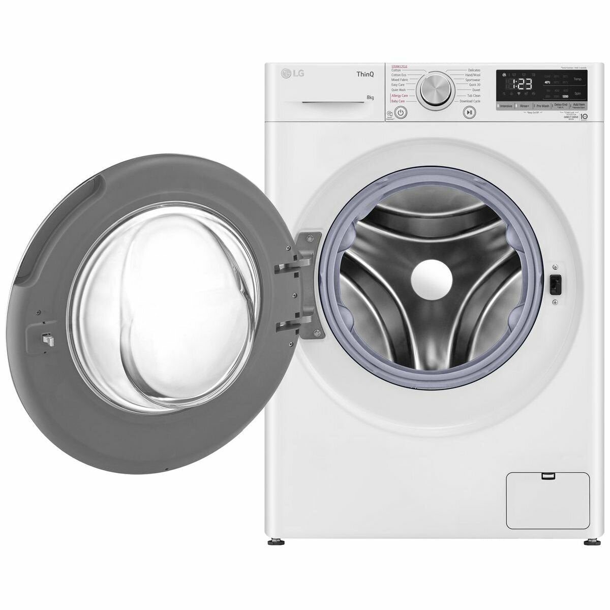 LG 8kg Front Load Washing Machine WV5 1208W - Energy Efficient, Quiet Operation with Smart Inverter Technology - Perfect for Apartments, Small Homes & Laundry Rooms