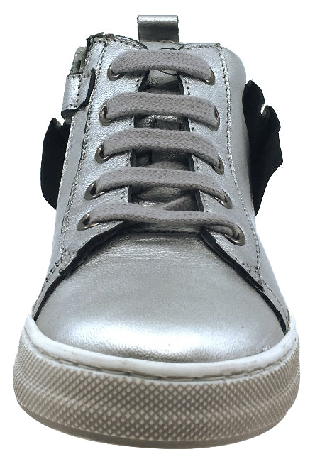 Naturino Girls' Rap Sneakers - Lightweight Tennis Shoes for Kids in Silver | Perfect for School, Play & Sports Activities