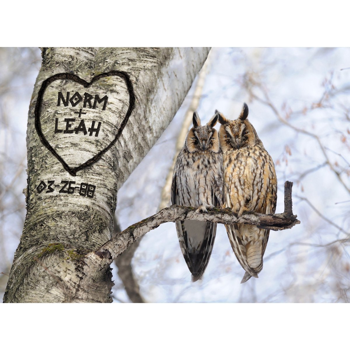 Custom Personalized Name & Date Tree Art Print - Unique Wedding Gift for Bride & Groom, Anniversary Present, Couples Wall Decor | Perfect for Home, Bedroom, Living Room & Romantic Gift Giving