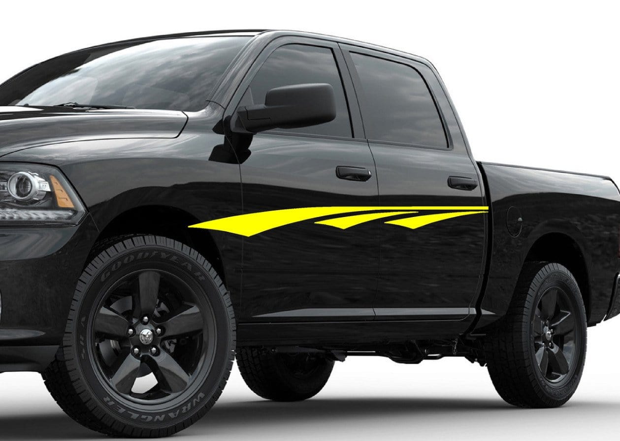 Premium Vinyl Cut Car & Truck Graphic Stripes #342 - High-Quality Decals for Vehicle Customization & Racing Styling