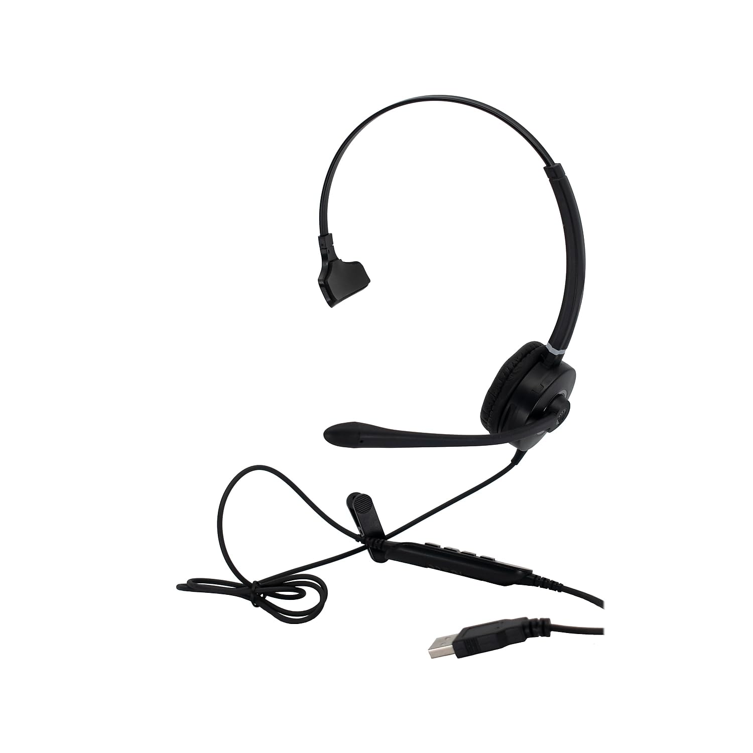 Spracht HS-WD-USB-1 Single Ear USB Headset with Noise-Canceling Mic for PC & Mac - Perfect for Call Centers, Remote Work & VoIP Calls