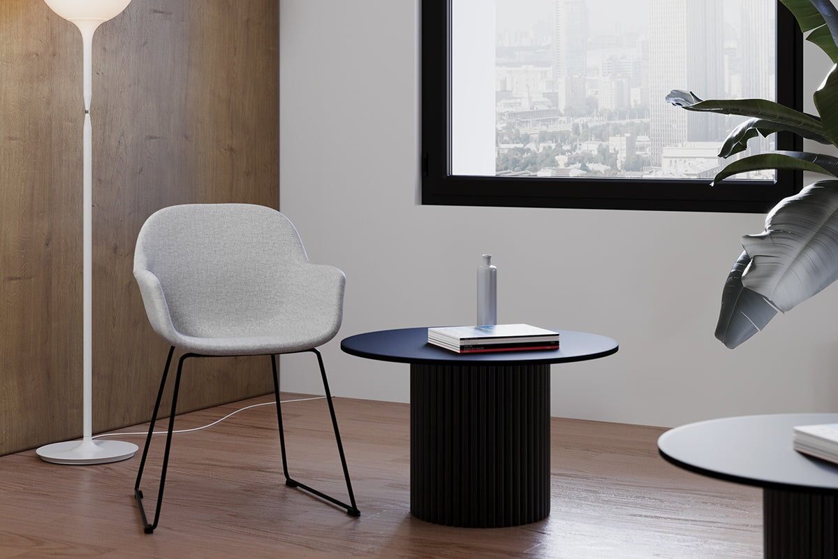 Premium Baobab Circular Coffee Table with Round Base - 600mm Diameter - Perfect for Living Room, Lounge, or Office Decor
