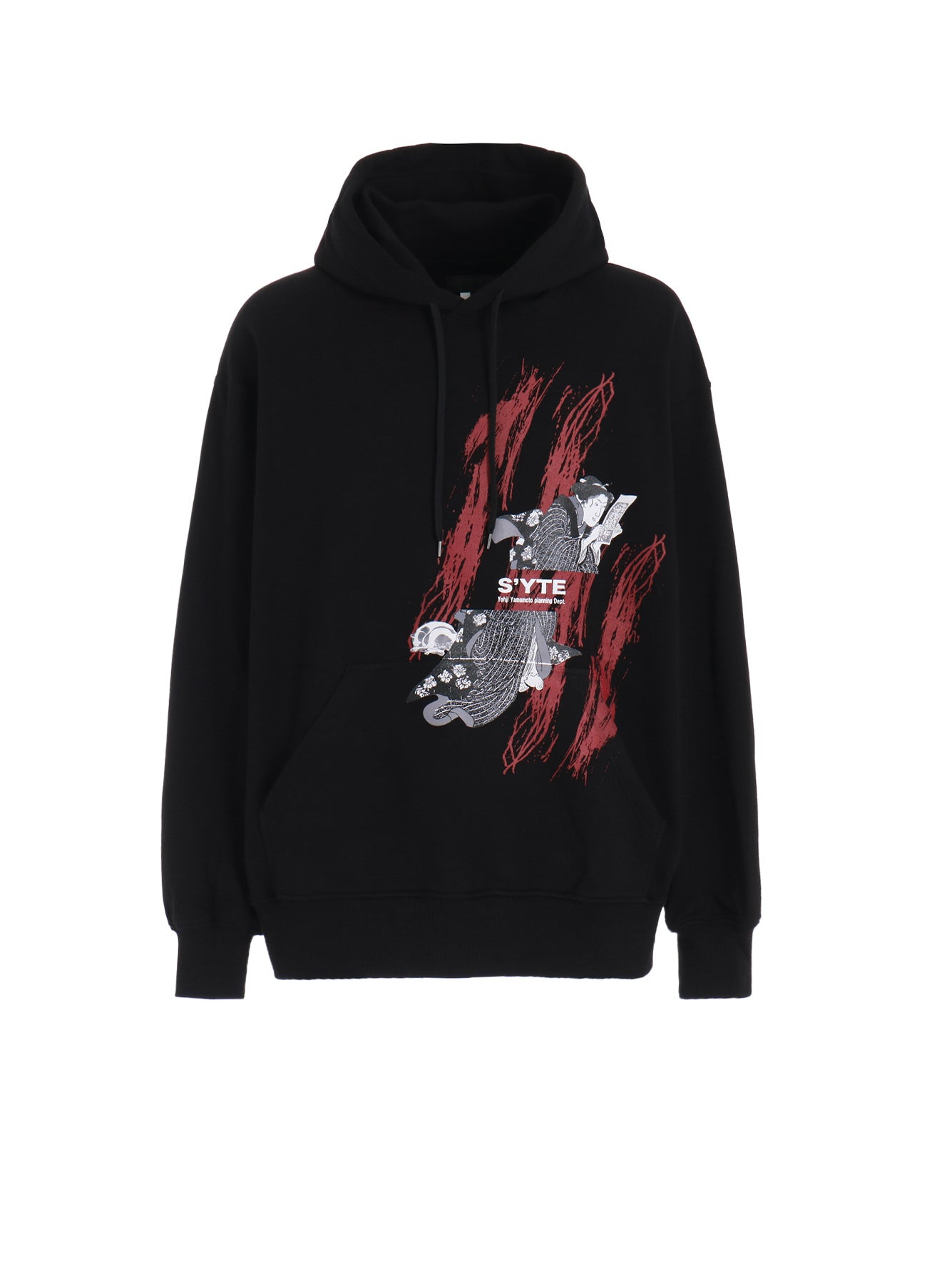 Cat and Woman Ukiyo-E Graphic Hoodie - Stylish Japanese Art Print Sweatshirt for Women - Perfect for Casual Wear, Street Fashion & Anime Lovers