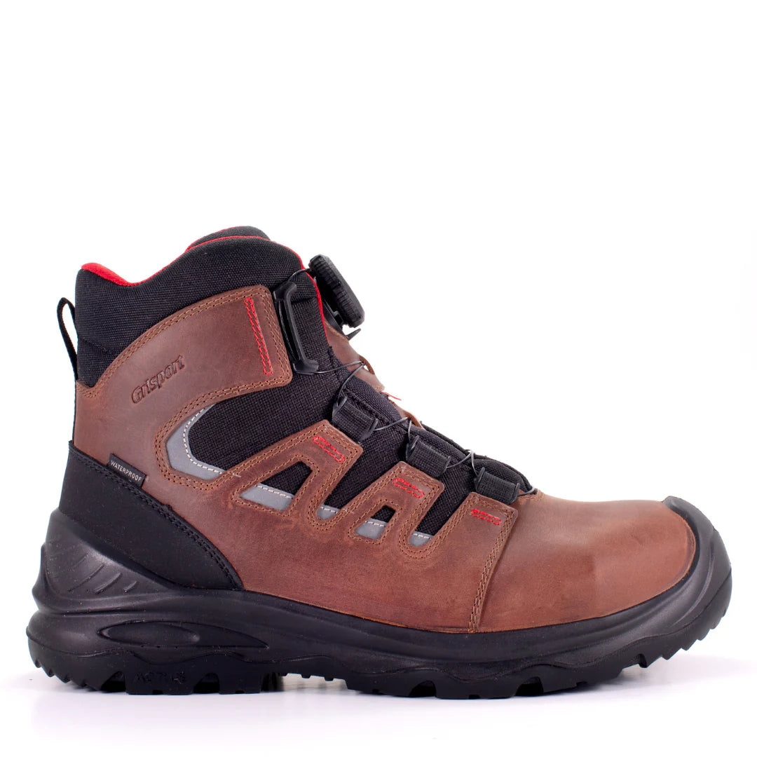 Grisport BOA Boston 6 CSA Approved Safety Work Boots for Men - Slip Resistant, Steel Toe, Waterproof - Ideal for Construction, Warehouse & Outdoor Work