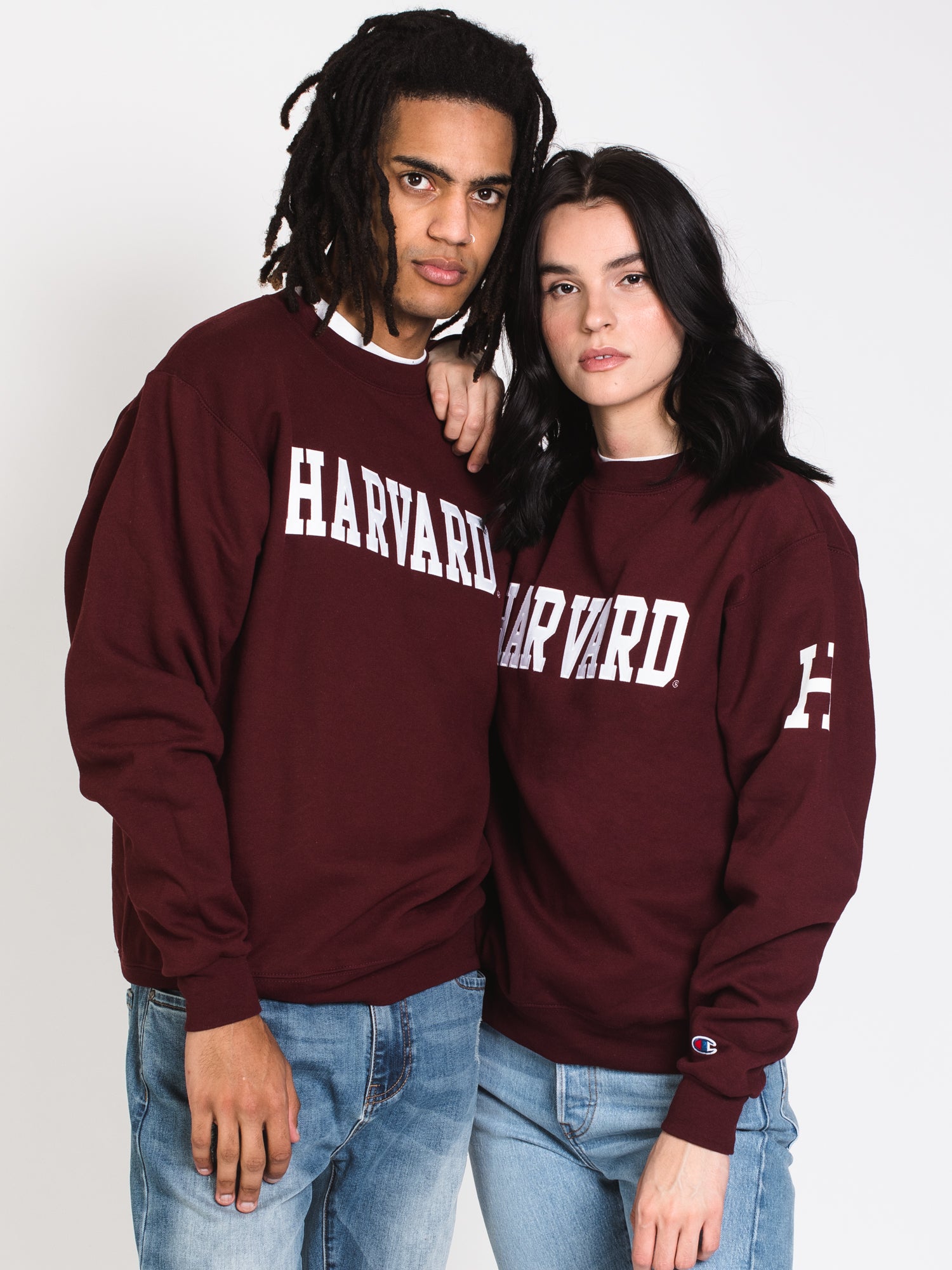 Champion Eco Powerblend Harvard University Crewneck Sweater - Soft & Comfortable Pullover for Men & Women - Perfect for College, Casual Wear & Gameday Outfits