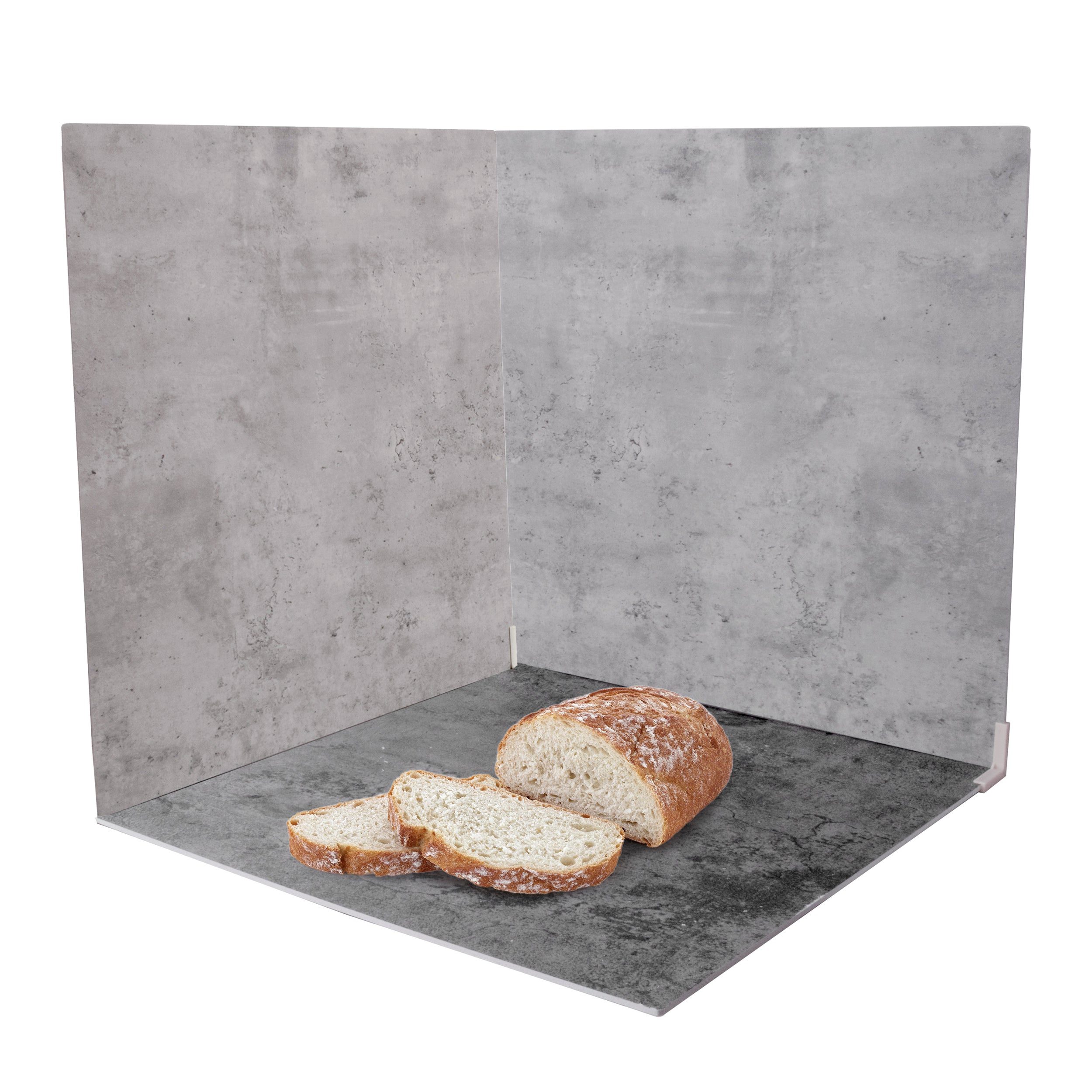 60x60cm Light & Dark Grey Concrete Effect PVC Wall Panels - Twin Pack for Modern Home & Office Decor | Easy DIY Installation, Waterproof & Durable