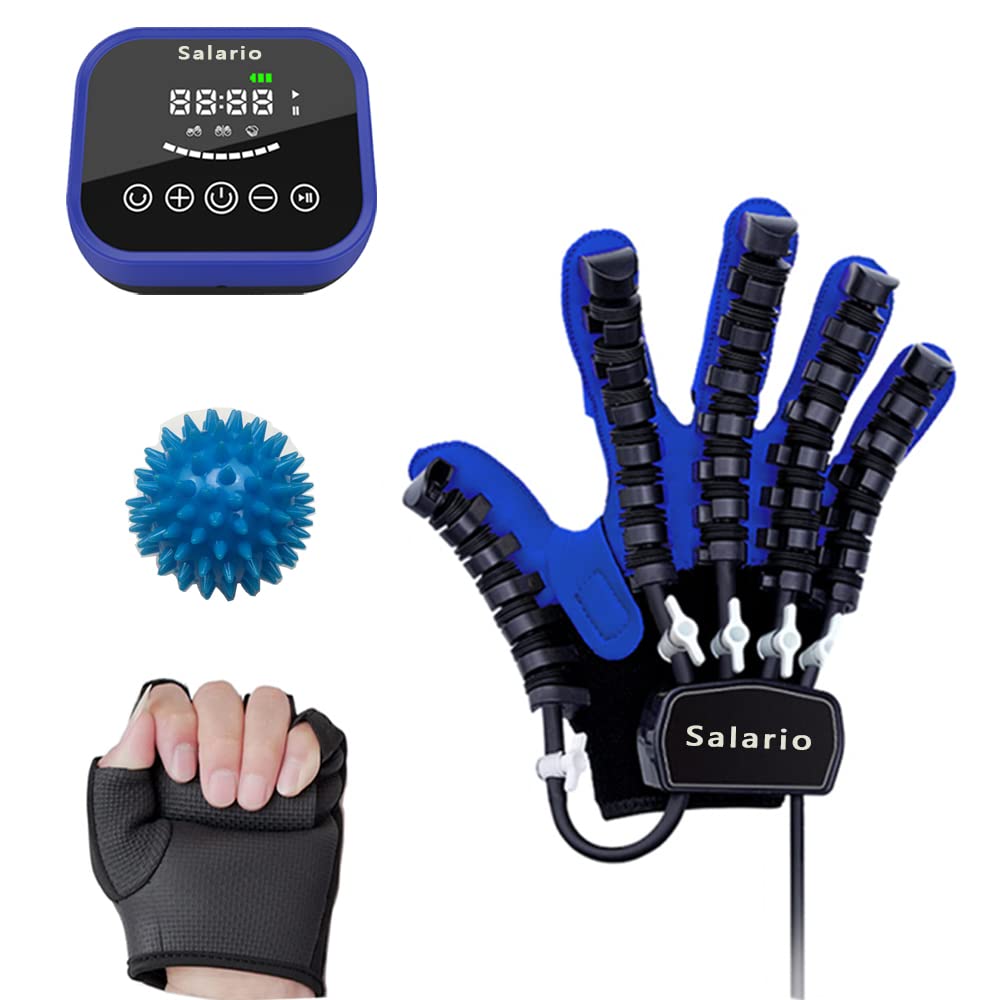 Robotic Rehabilitation Gloves for Hand Therapy - Finger & Hand Function Recovery Equipment for Cerebral Palsy, Arthritis & Stroke Hemiplegia Patients - Ideal for Home & Clinical Physical Therapy Sessions