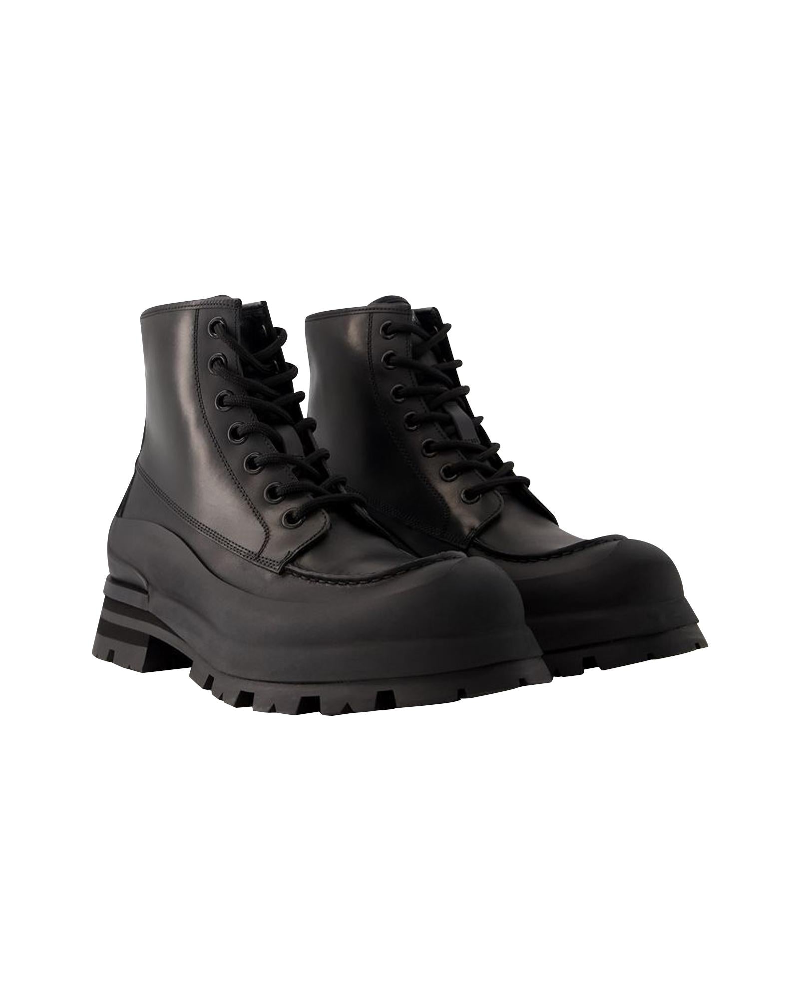 Stylish Black Leather Ankle Boots for Women - Comfortable Chunky Heel Winter Booties - Perfect for Casual Outfits, Office Wear & Date Nights