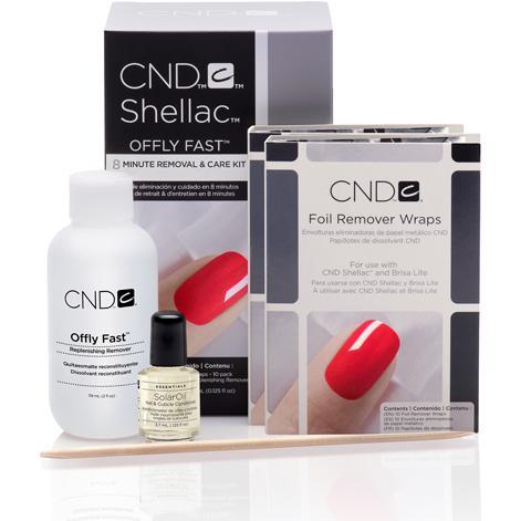 CND Offly Fast Nail Polish Removal & Care Kit - Quick & Easy Nail Polish Remover with Cuticle Care for Salon-Quality Manicures at Home
