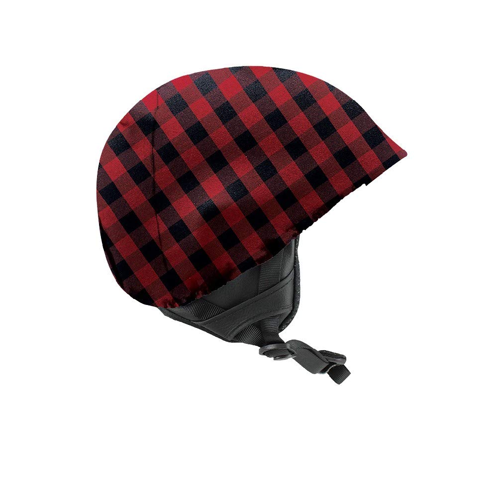 Seirus Jr Helmet Cover (Lumberjack Red) - Waterproof Snowboard & Ski Helmet Cover for Kids - Cold Weather Protection for Winter Sports