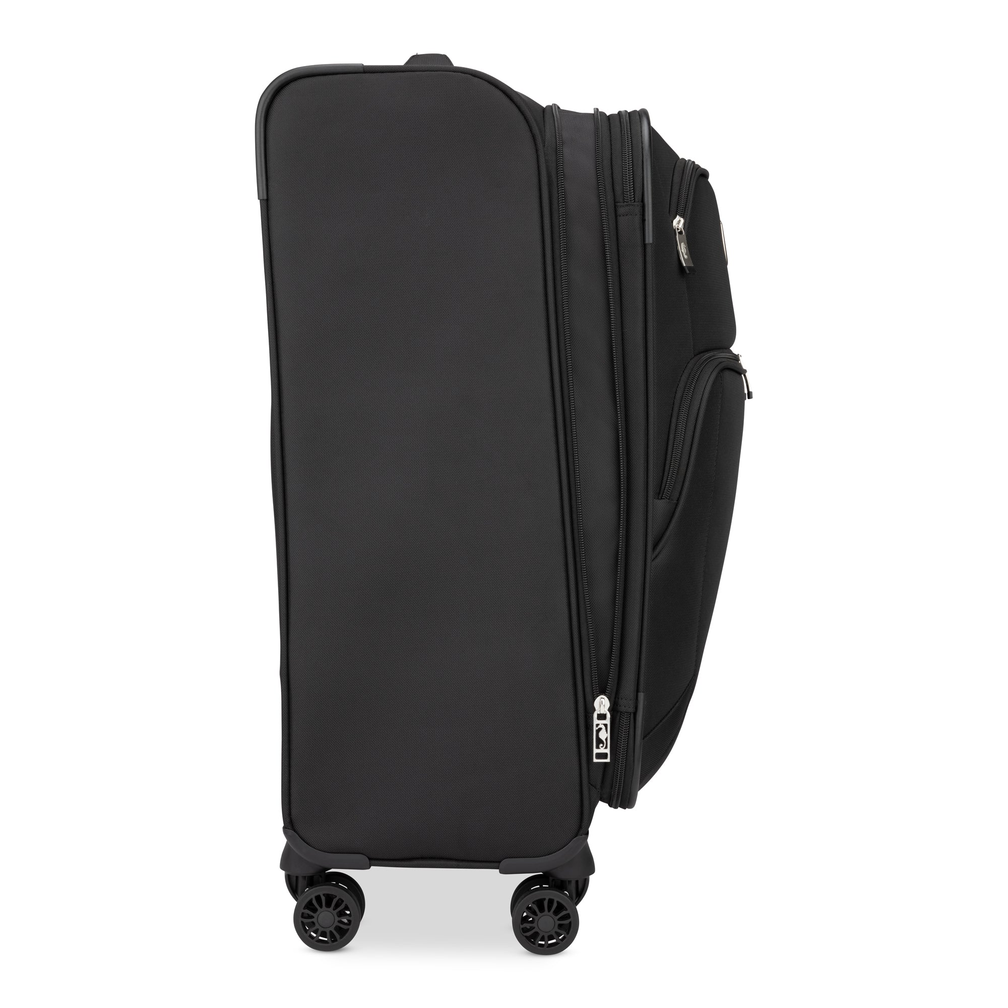 Atlantic Artisan III Spinner 3-Piece Luggage Set - Lightweight Expandable Suitcase with 360° Wheels for Travel, Business & Vacation (Black) - Perfect for Airplane Carry-On & Checked Bags