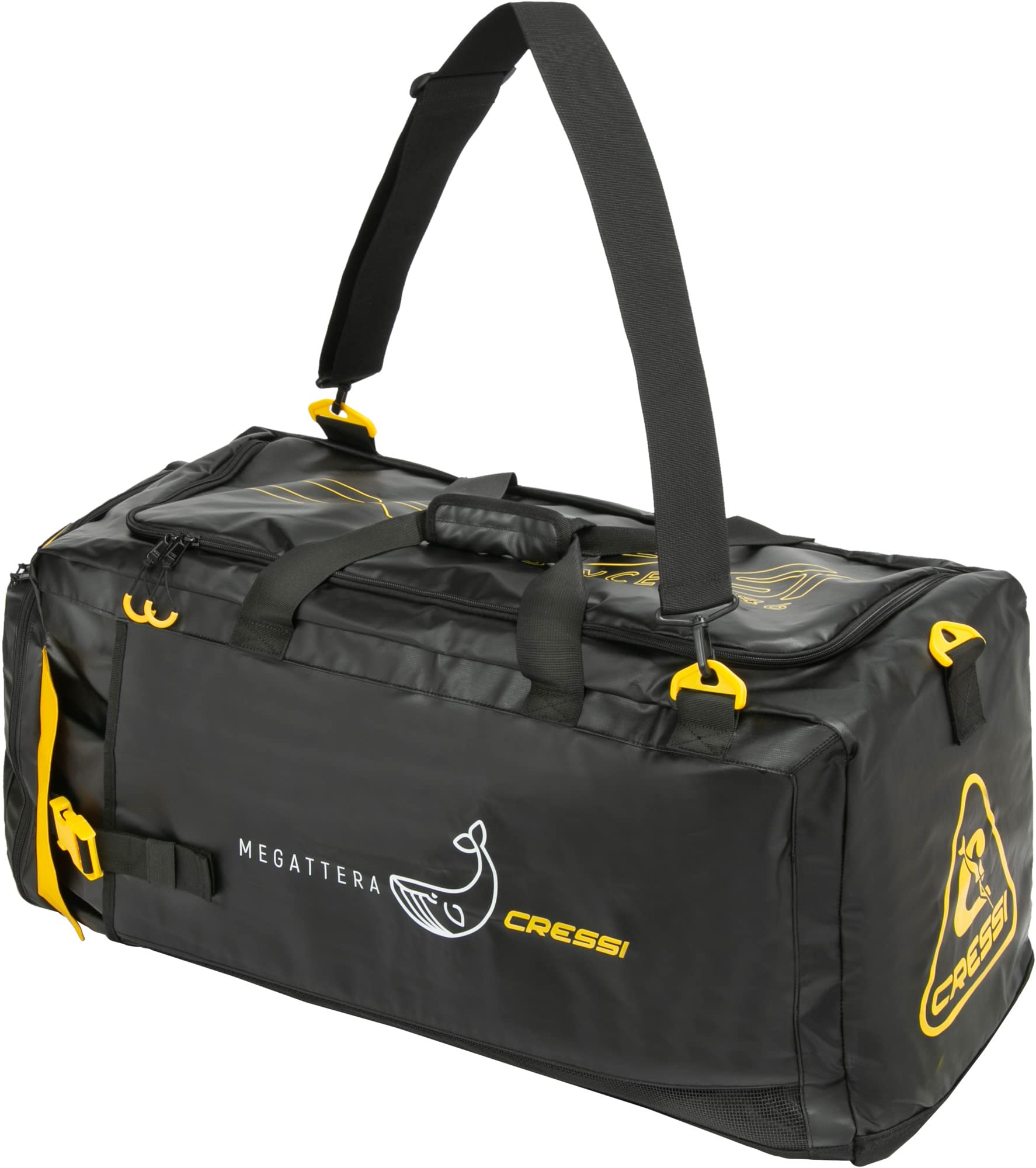 **Cressi Waterproof 110L Duffel Bag with Adjustable Shoulder Strap – Durable Gear Protection for Outdoor Adventures, Water Sports, Boating & Scuba Diving – Megattera Series – Designed in Italy – Perfect for Travel, Camping & Beach Trips**