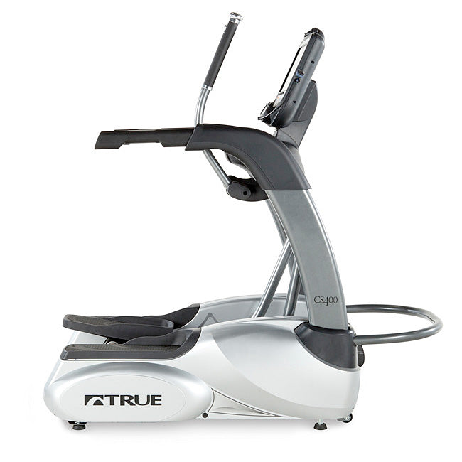 TRUE Fitness CS400 Elliptical Machine - Low Impact Cardio Trainer for Home Gym, Full Body Workout Equipment | Perfect for Small Spaces & Apartment Fitness