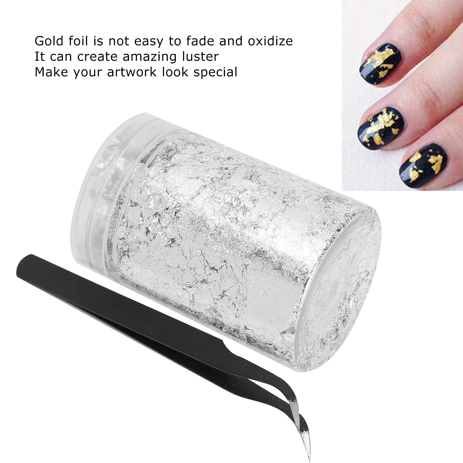Premium Gold Foil for Nail Art - Anti-Oxidation, Long-Lasting & Portable - Perfect for DIY Home Nail Salon, Professional Nail Design & Manicure Accessories