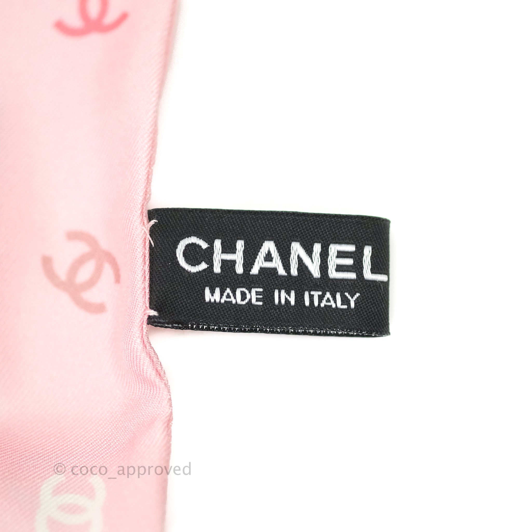 Chanel CC Silk Twilly Scarf in Pink - Luxury Fashion Accessory for Women, Perfect for Handbags, Hats & Gift Giving