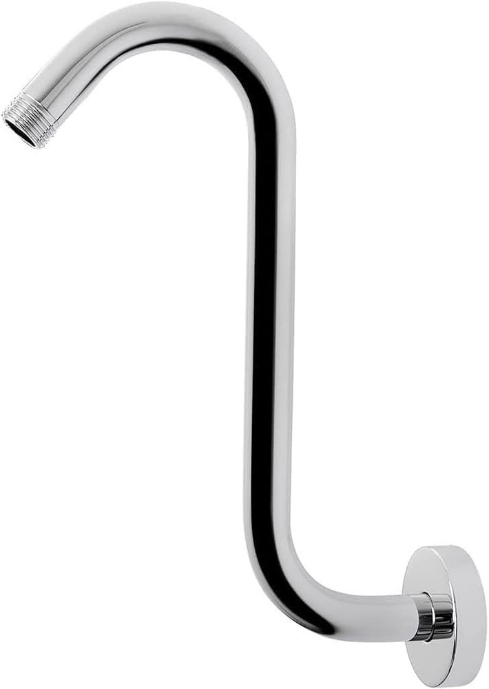 S-Shaped High Rise Shower Arm Extension Pipe - 1/2