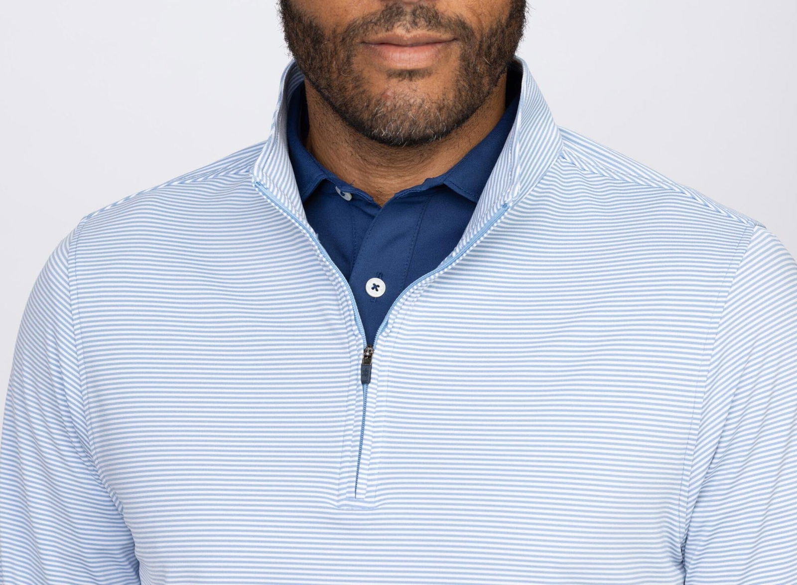 Carter Stripe Quarter Zip Pullover for Men & Women | Lightweight Fleece Sweatshirt | Casual & Athletic Wear for Outdoor Activities, Workouts, and Everyday Comfort