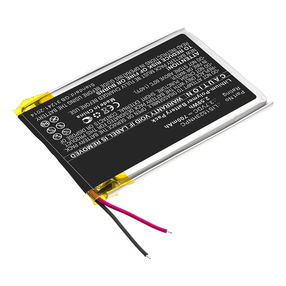 Synergy Digital Replacement Battery for Sony LIS1523HNPC Headset - 3.7V 700mAh Li-Polymer Battery - Perfect for Wireless Headsets, Gaming, and Office Use