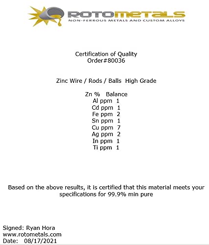 99.9% Pure Zinc Wire - 0.125 Inch Diameter High Purity Craft Wire for Jewelry Making, Metal Casting & DIY Projects - Perfect for Soldering, Electroplating and Artistic Creations