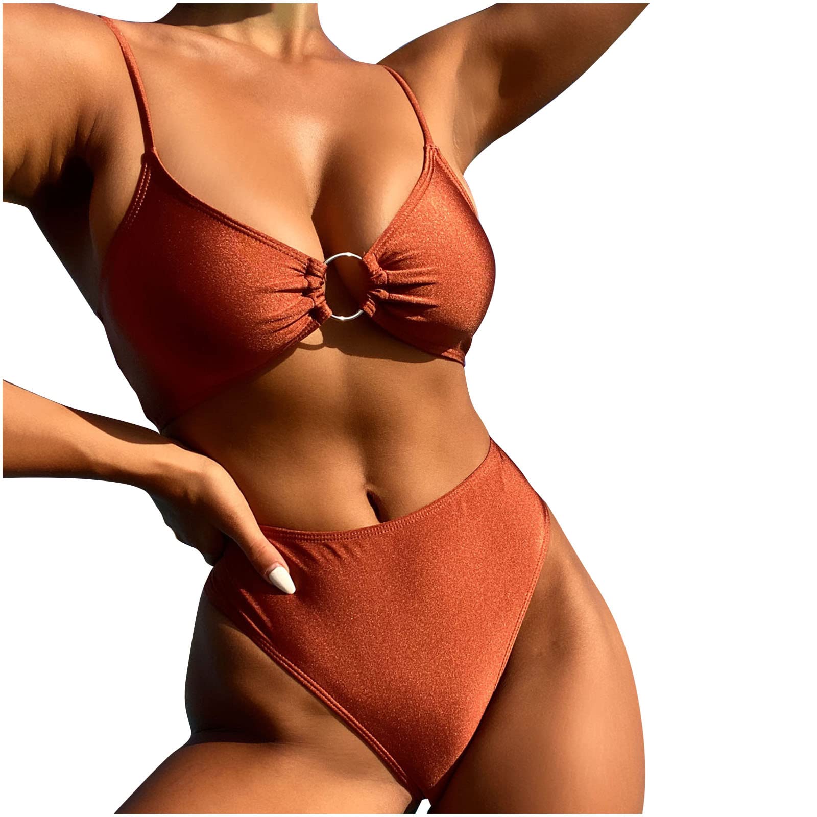 Curvy Women High Waist Bikini Set - Tummy Control Swimwear for Beach & Pool