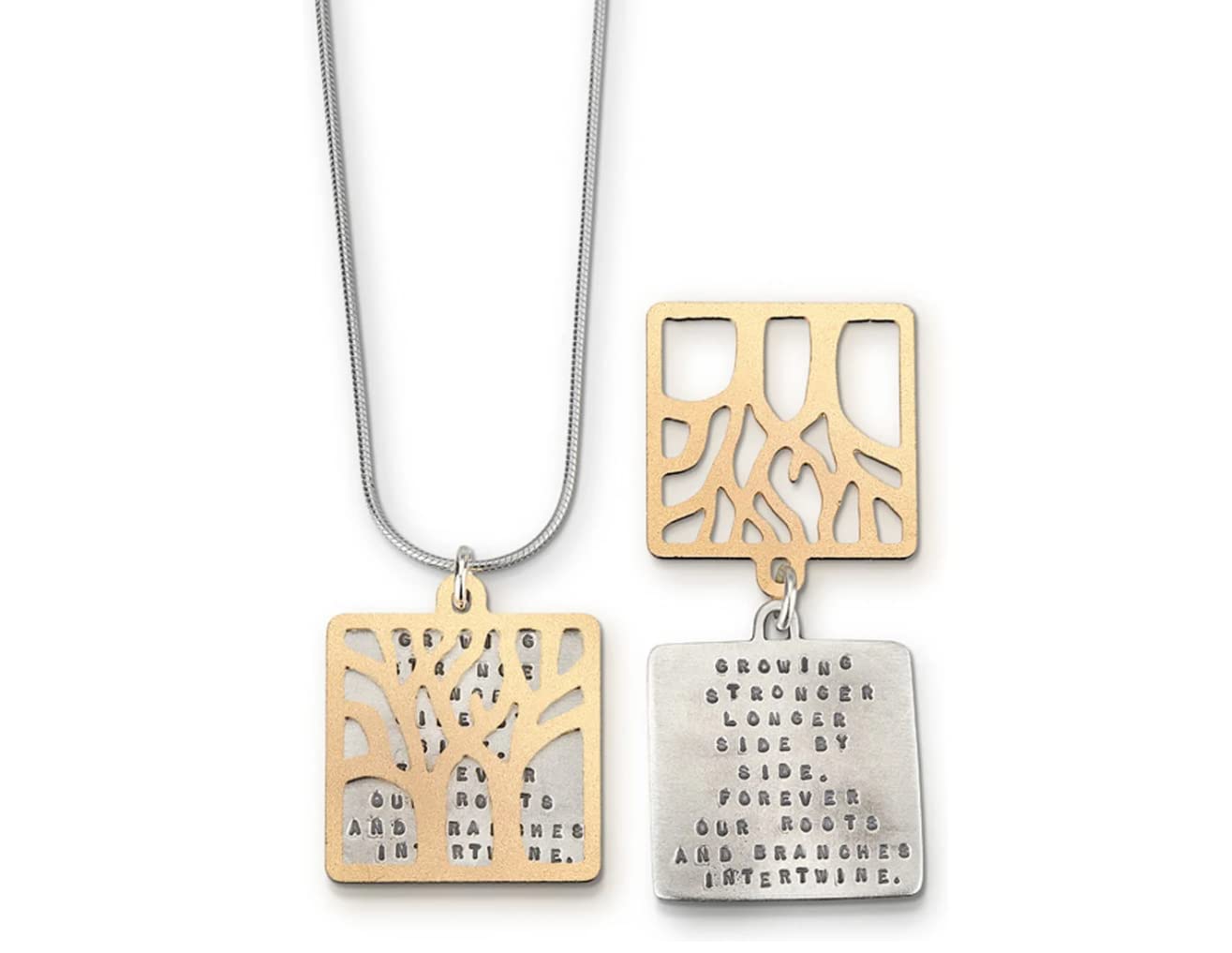 Kathy Bransfield Sterling Silver Pendant Necklace - Romantic Anniversary Gift for Wife, Her, or Loved Ones | Elegant Quote Jewelry Present for Special Occasions | Perfect for Date Nights, Weddings & Valentine's Day