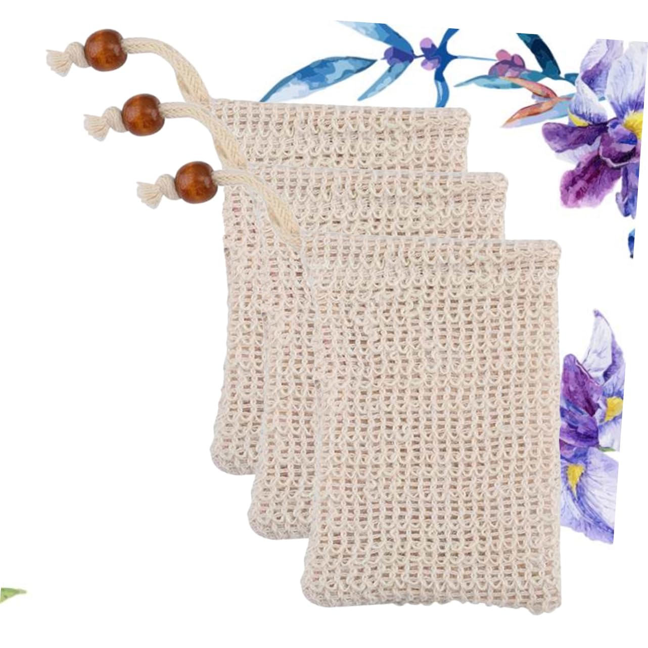 3-Pack Exfoliating Soap Saver Net for Handmade Soaps - Gentle Skin Exfoliation Tool - Perfect for Shower, Bath & Spa Use