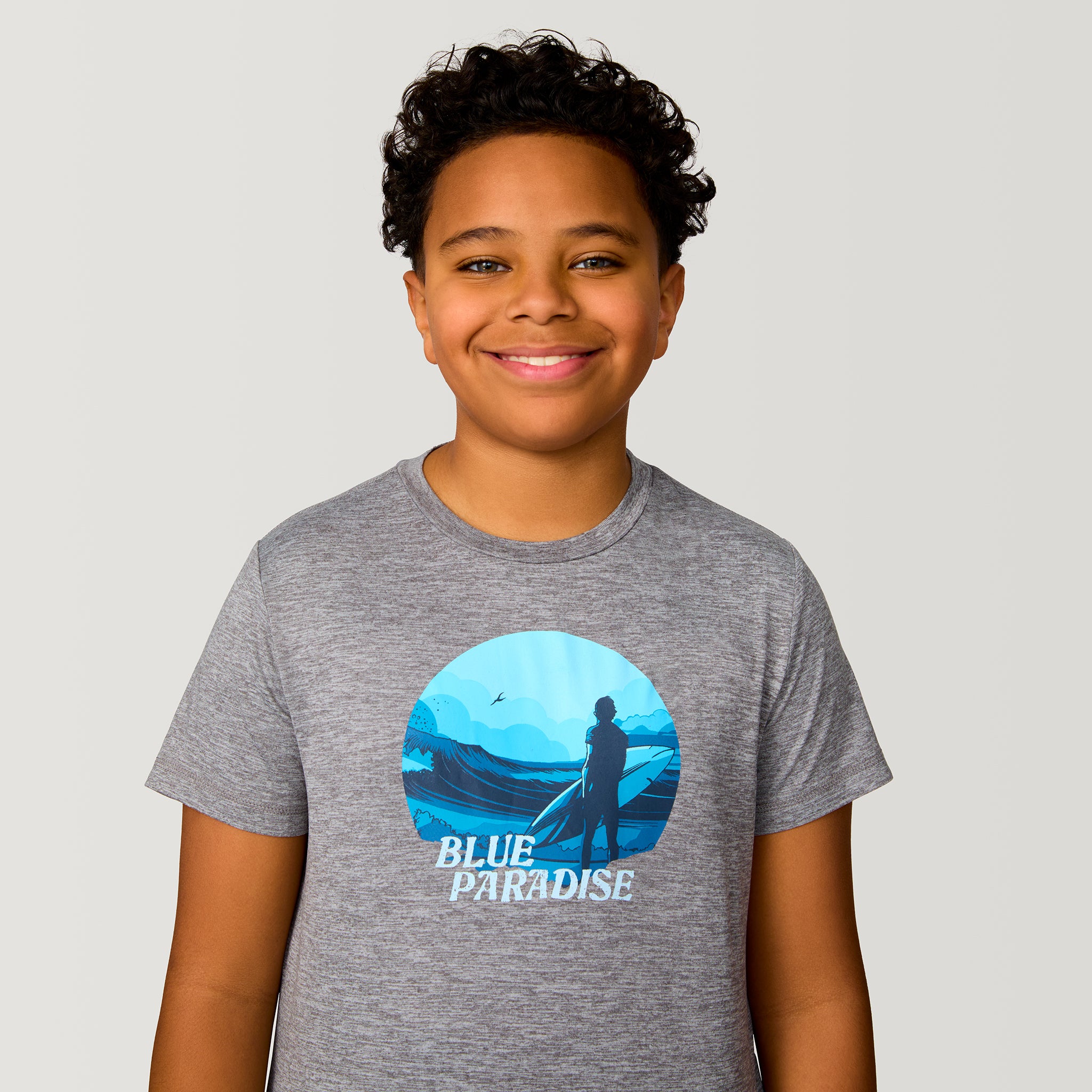 Microtech® Boys' Graphic Crew Neck T-Shirt - Cool & Comfortable Cotton Tee for School, Play & Everyday Wear