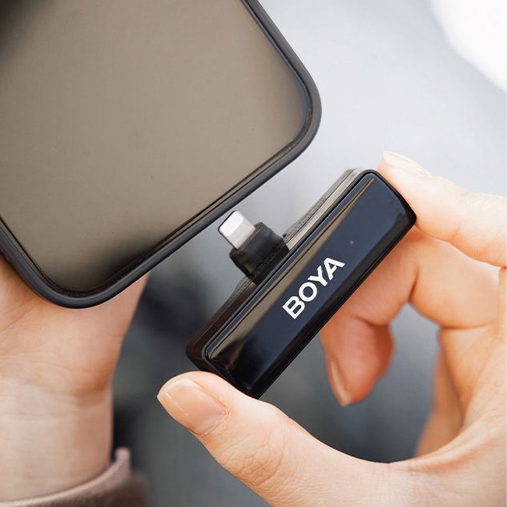 BOYA Boyalink Dual Channel Wireless Microphone System - Compact All-in-One Lavalier Mic for YouTube, Vlogging, Interviews & Live Streaming