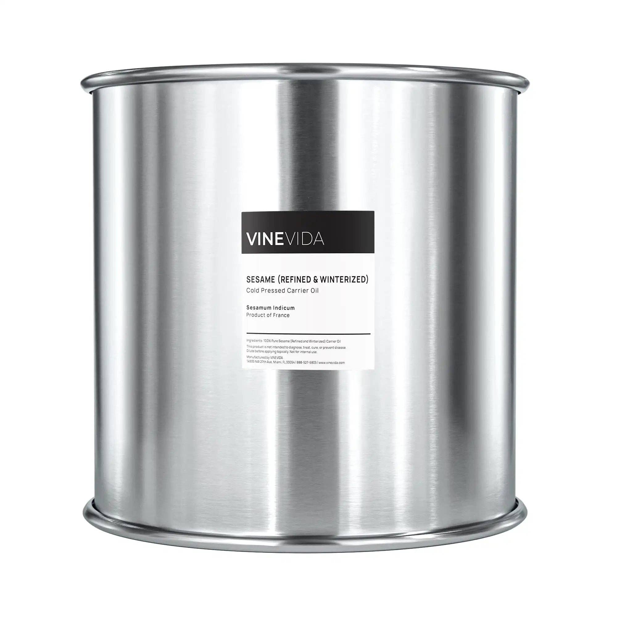 Pure Refined & Winterized Sesame Carrier Oil for Skin & Hair Care - Perfect for Massage, Aromatherapy & DIY Beauty Products