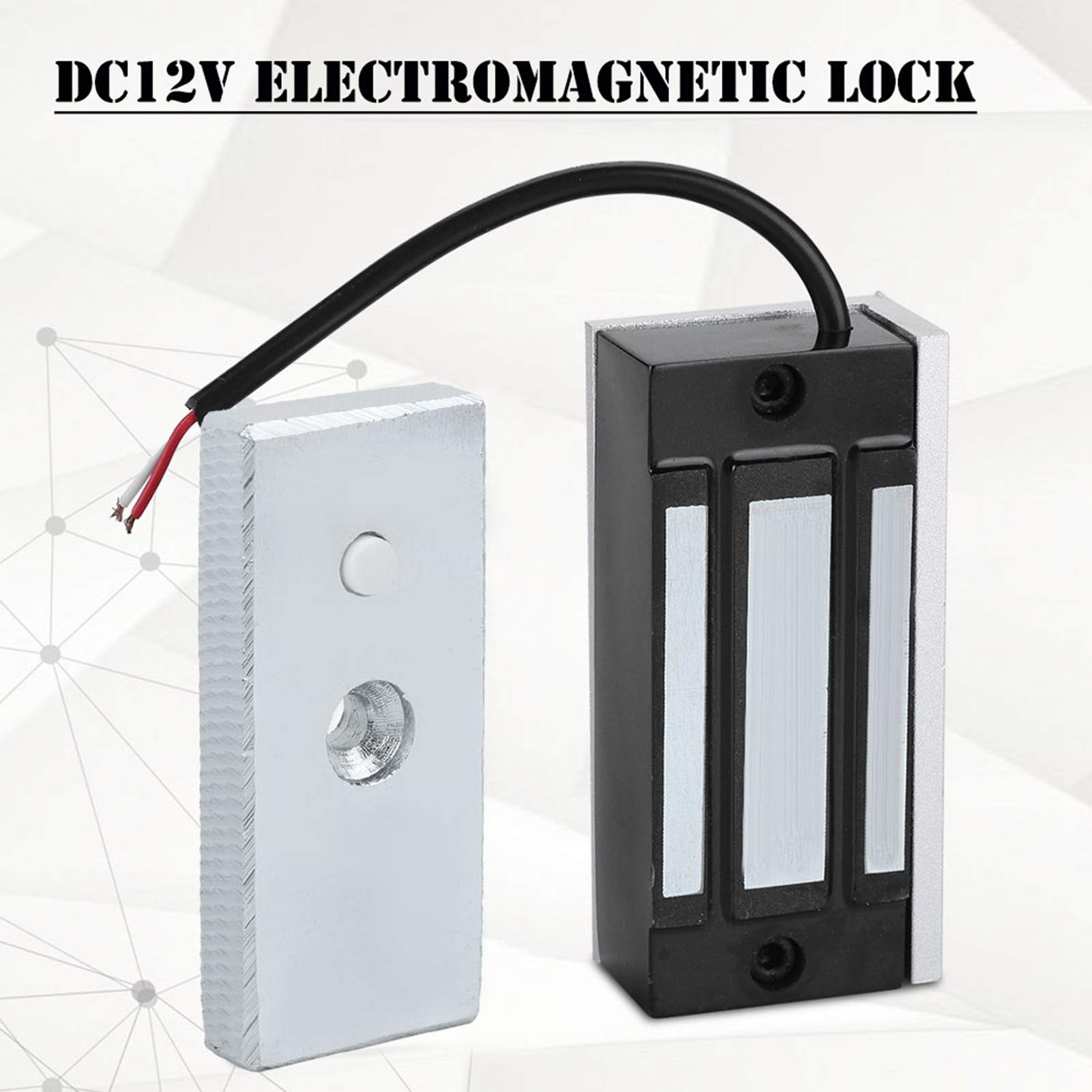 Sutinna 12V Mini Magnetic Door Lock - Electronic Electromagnetic Security Lock for Wooden & Glass Doors | Ideal for Home, Office & Commercial Use