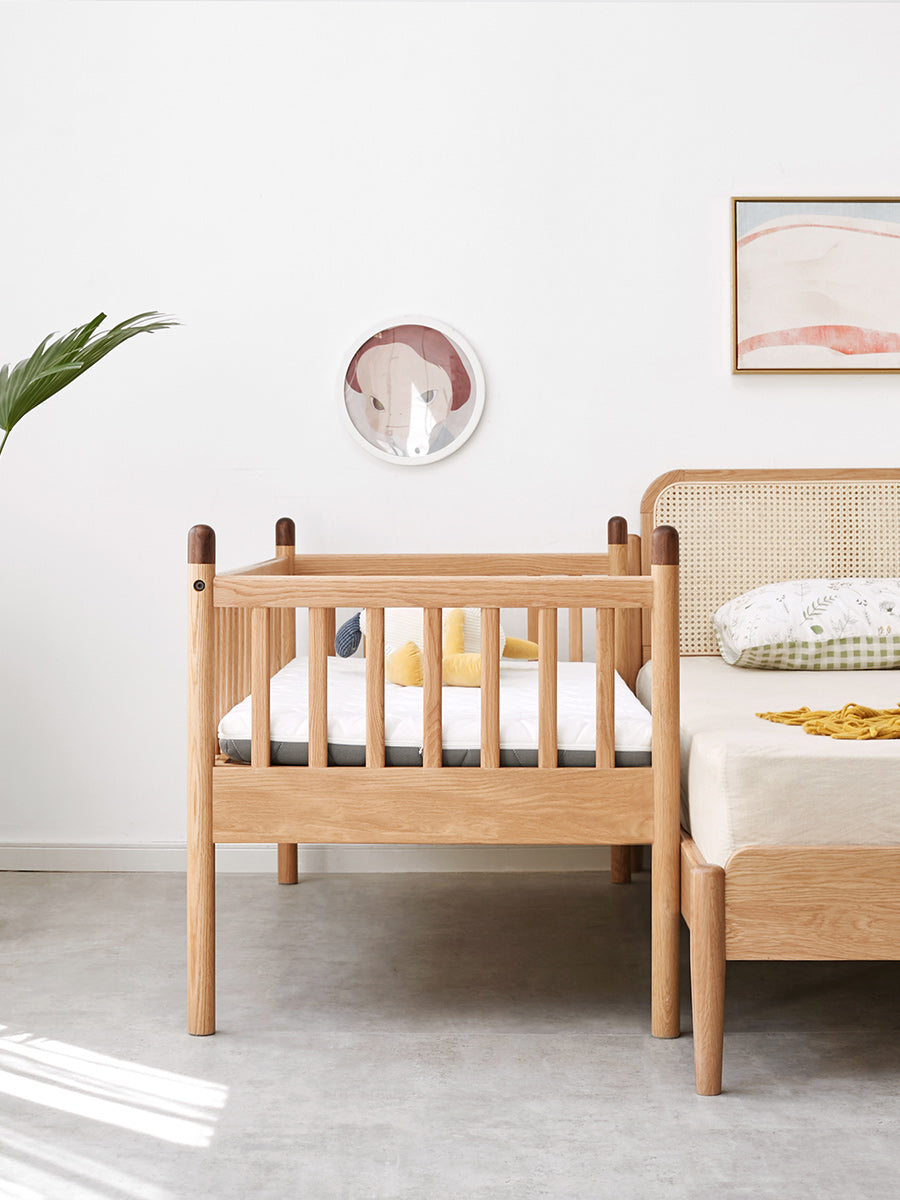 Premium Solid Oak Wood Toddler Bed – Sturdy & Safe for Kids | Perfect for Nursery, Bedroom & Daycare Use