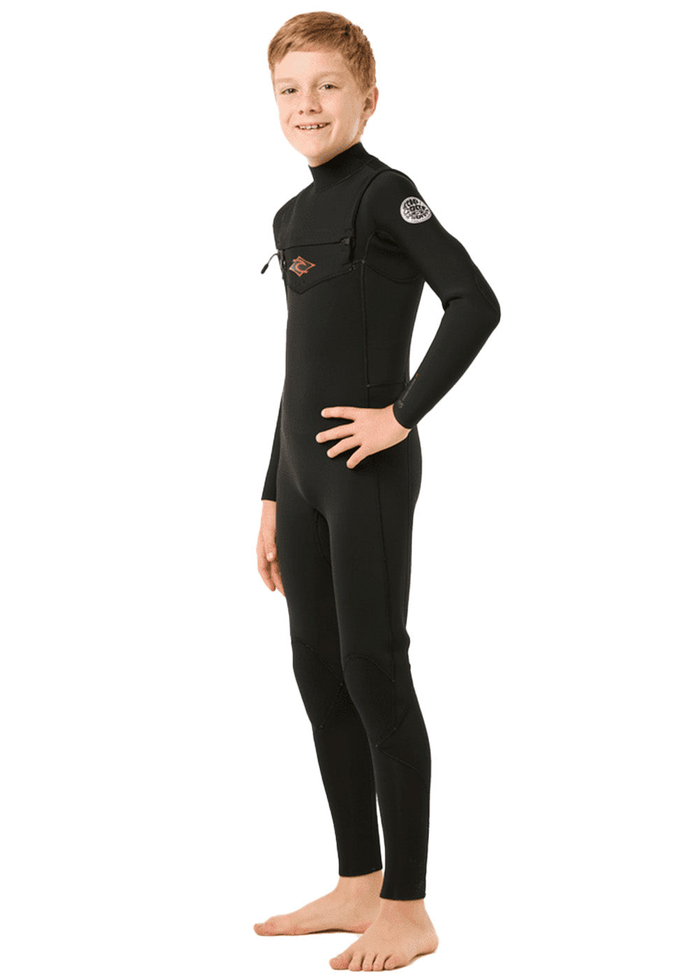 Rip Curl Boys Dawn Patrol 4/3mm CZ GBS Steamer Wetsuit for Kids - Warm & Flexible Neoprene Surfing Suit for Cold Water - Perfect for Surfing, Diving & Water Sports