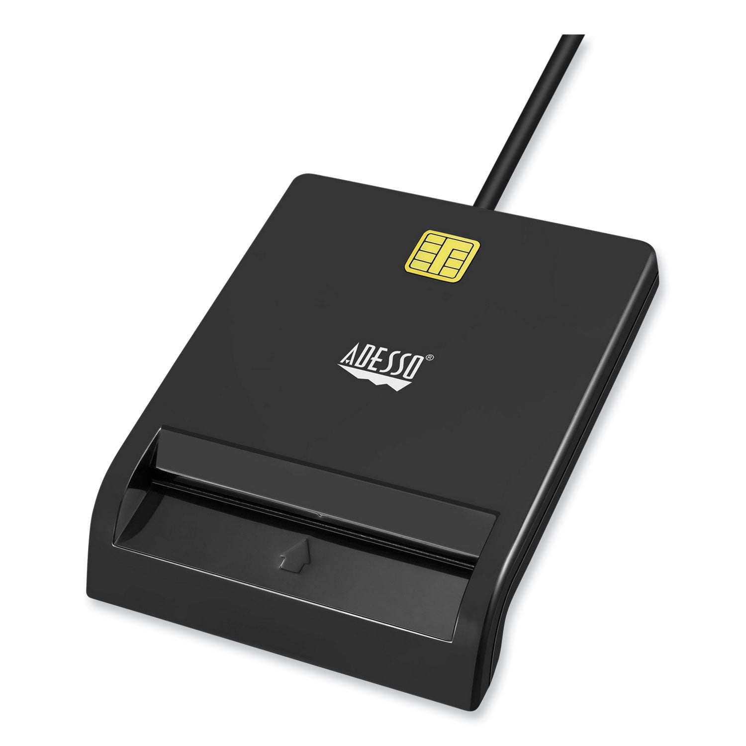 Adesso SCR 100 USB Smart Card Reader - Secure & Fast Contactless Chip Card Reader for Banking, ID Verification & Digital Signatures | Perfect for Online Banking, Government Services & Office Security