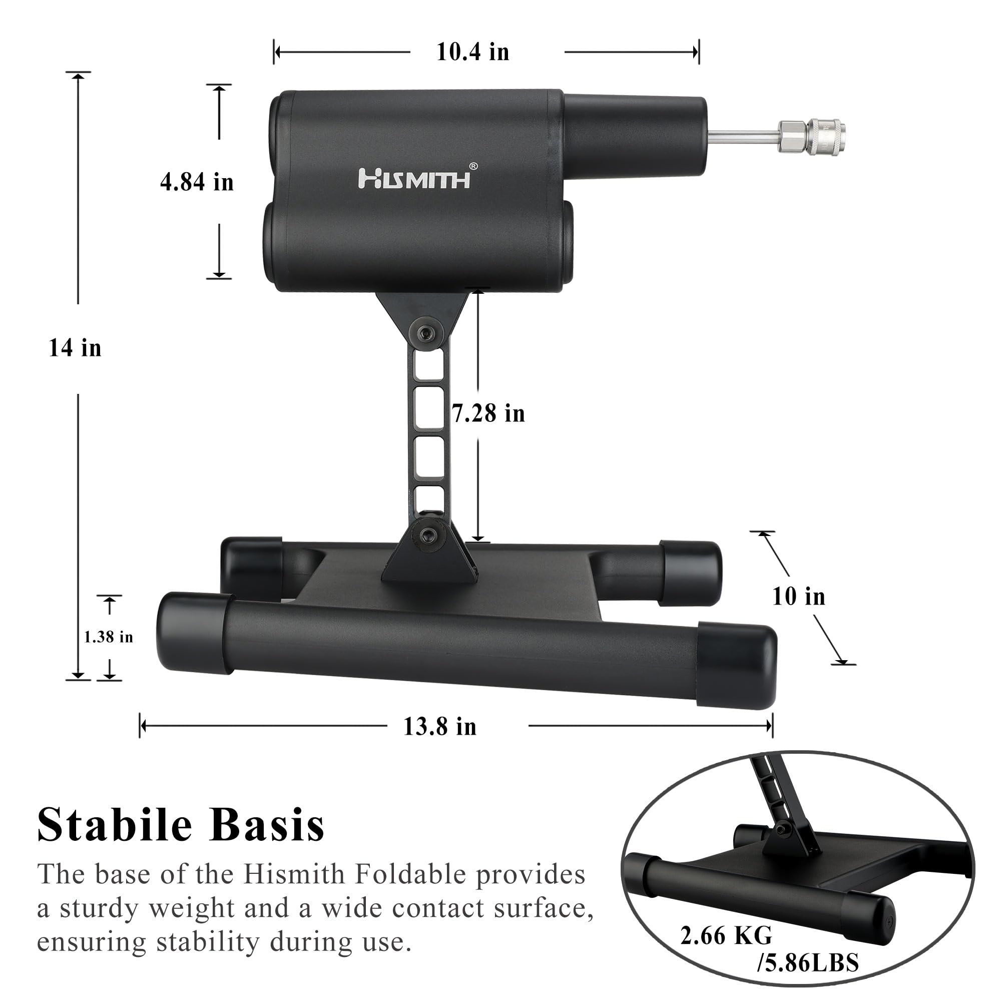 Hismith Foldable 2.0 Pro Sex Machine with KlicLok System - Smart APP Controlled Adult Toy for Couples & Solo Play - Perfect for Home Use & Discreet Storage
