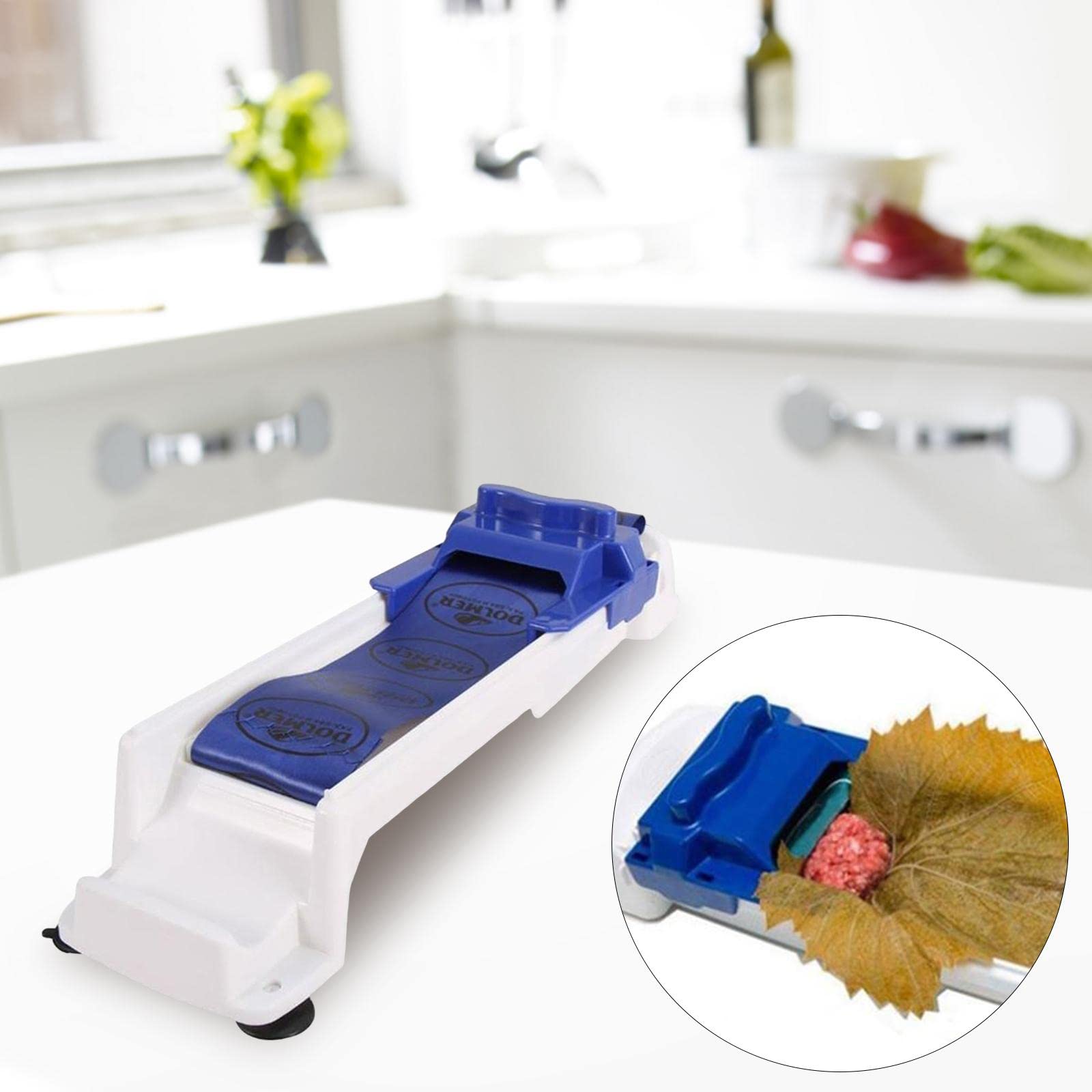 Automatic Dolma Maker Machine for Stuffed Grape & Cabbage Leaves - Easy Vine Leaf Rolling Tool for Homemade Mediterranean Cuisine | Perfect for Restaurants, Catering & Home Cooking