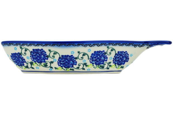 10 Fish Shaped Platter - Cobalt Hydrangea Blue Serving Tray for Seafood, Sushi, Appetizers - Elegant Party & Home Dining Decor